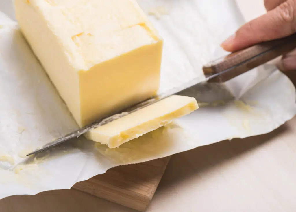 cutting butter