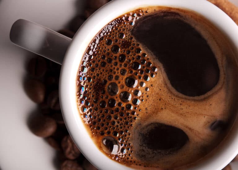 black coffee too strong