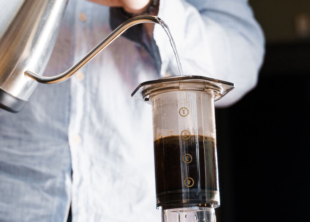brewing aeropress with cold water