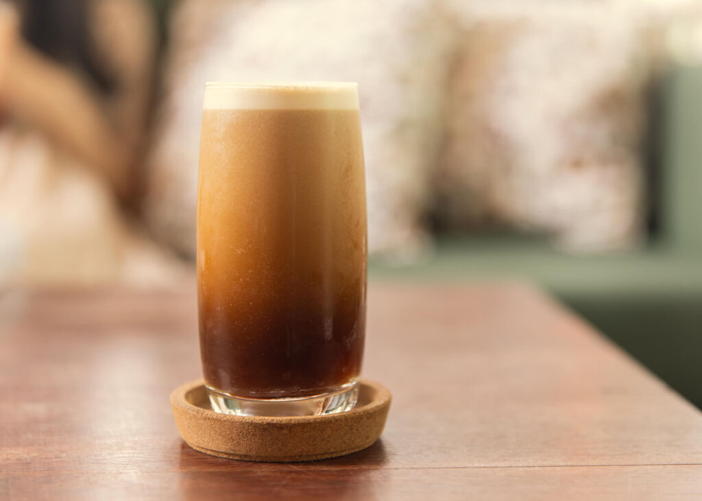 nitro cold brew coffee glass